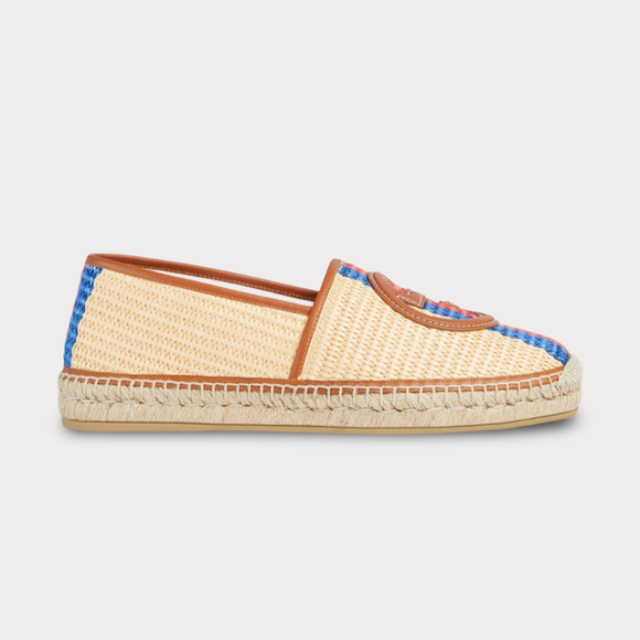 Gucci Interlocking G Raffia Leather Espadrille - Men’s 11 - Picture 1 of 8